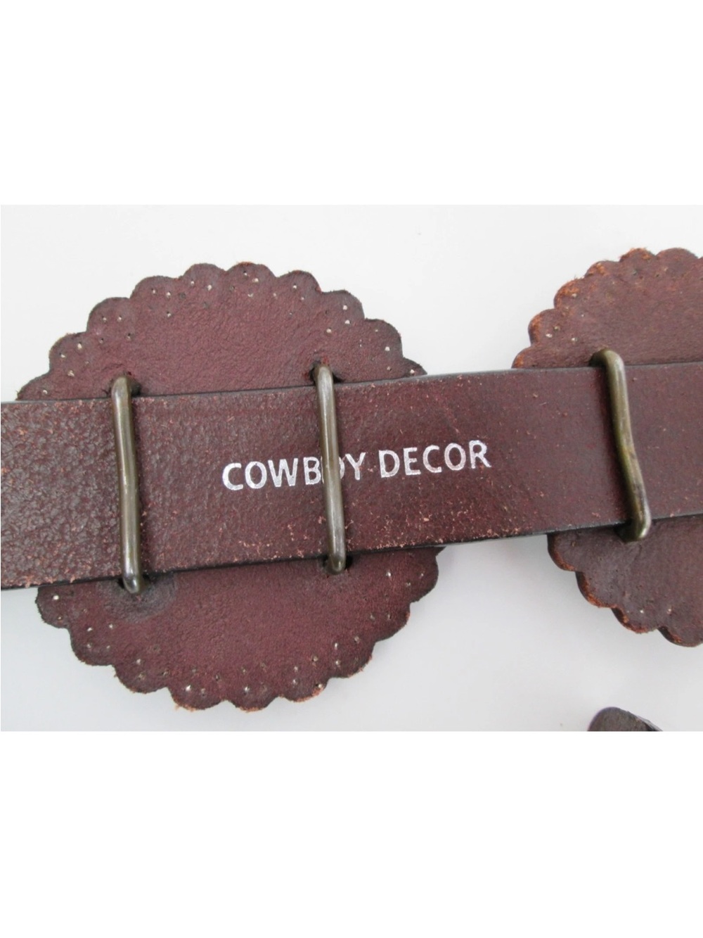 Vintage Western Belt longhorn stars horseshoes hearts cowgirl horse Conchos 34 - Picture 11 of 15